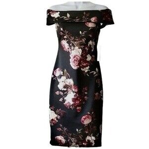 PREMIER AMOUR NWT Women Cocktail Off the Shoulder Sleeveless Sheath Dress 12